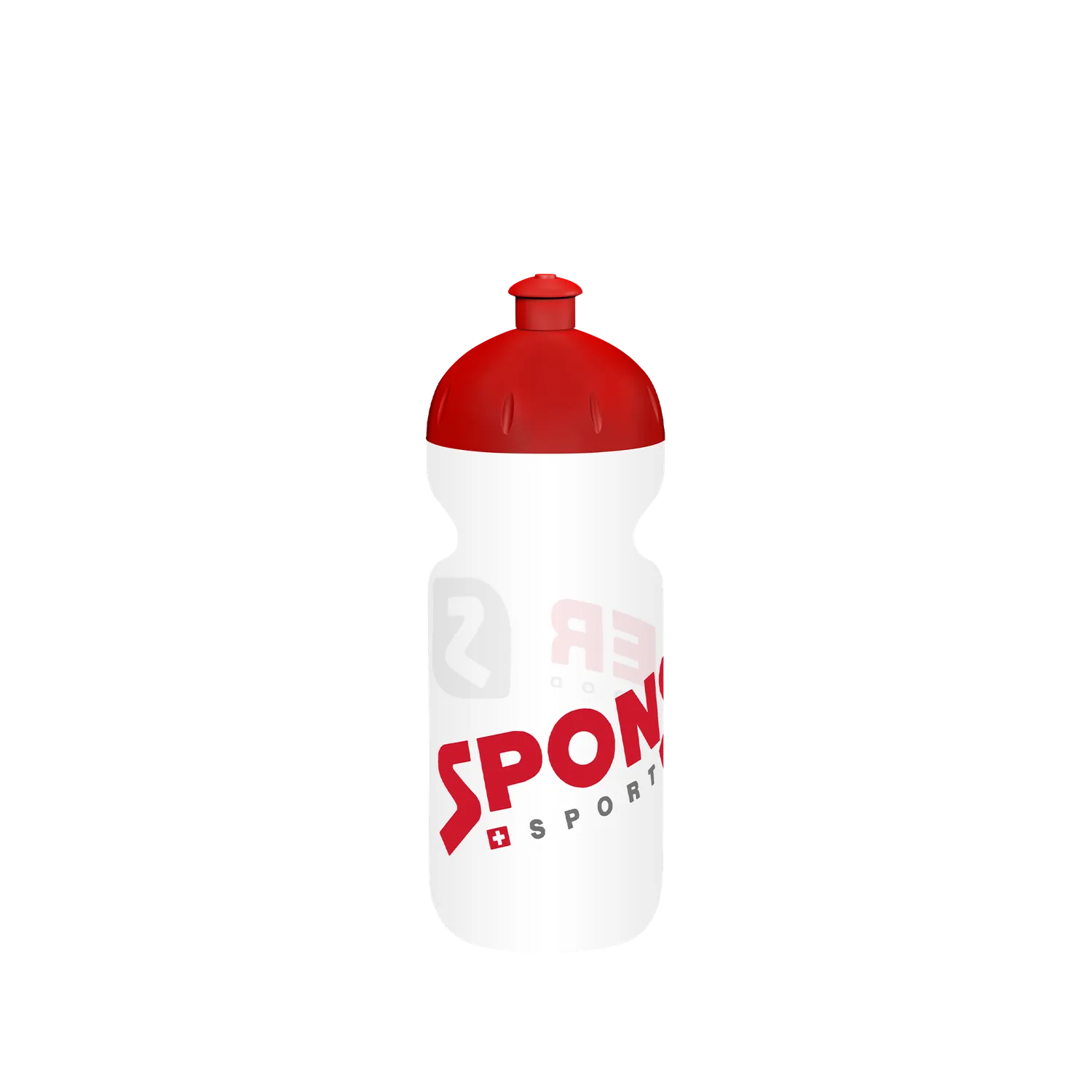 Sponser Bidon borraccia 500 ml trasparente rosso sport