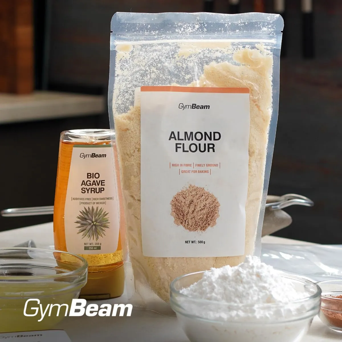 GymBeam Farina di Mandorle 500 g senza glutine proteica