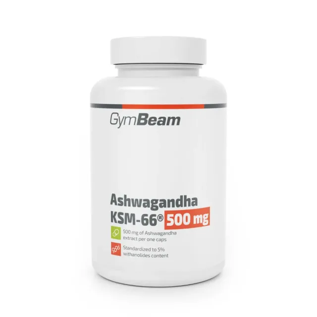 GymBeam Ashwagandha KSM-66 500 mg Capsule Adattogeno