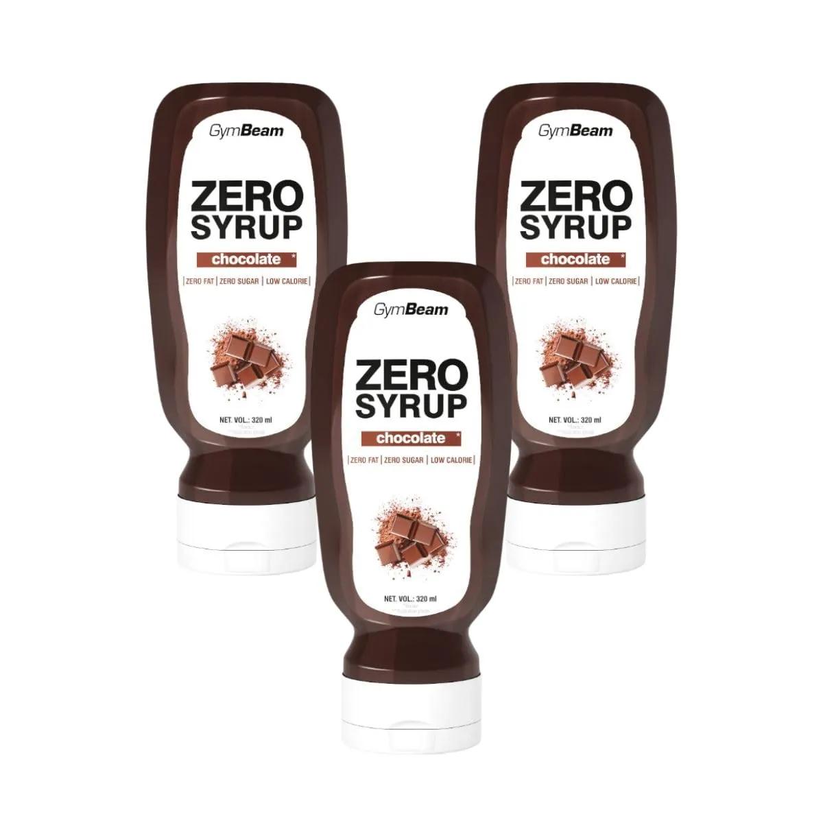 GymBeam Zero Sciroppo 320 ml Cioccolato Zero Zuccheri