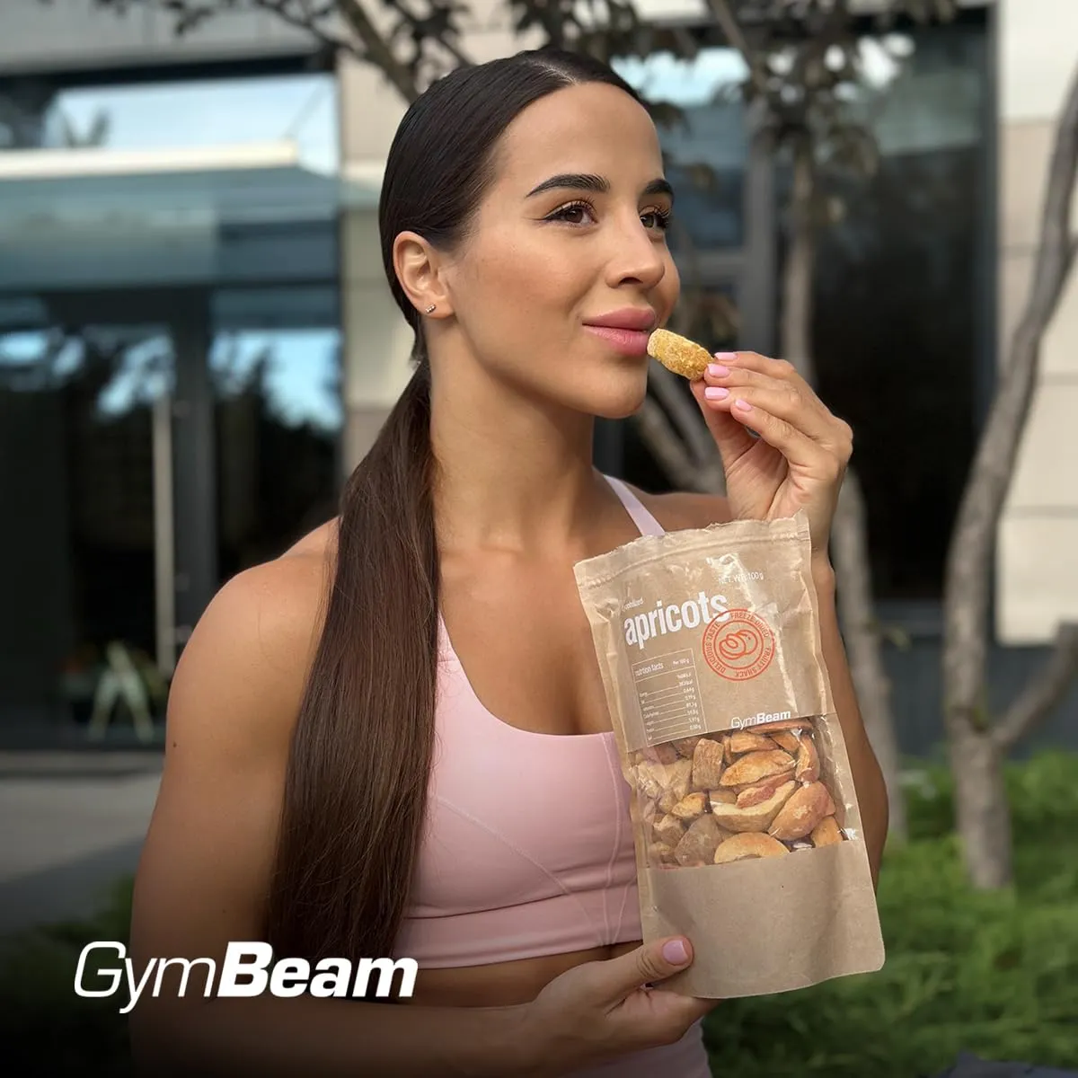 GymBeam Albicocche Liofilizzate 100 g Senza Zuccheri Aggiunti