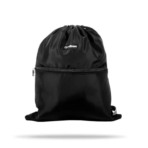 GymBeam sacca sportiva cordino palestra poliestere nero