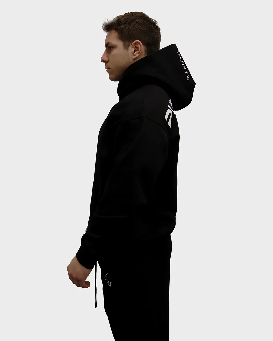 Push More Oversize Hoodie felpa cotone streetwear