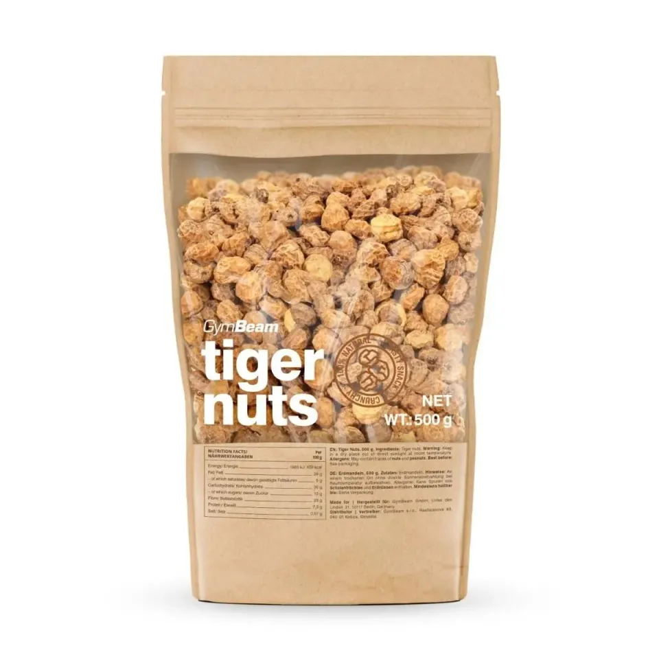 GymBeam Tiger Nuts Snack Croccante 500 g Fibre