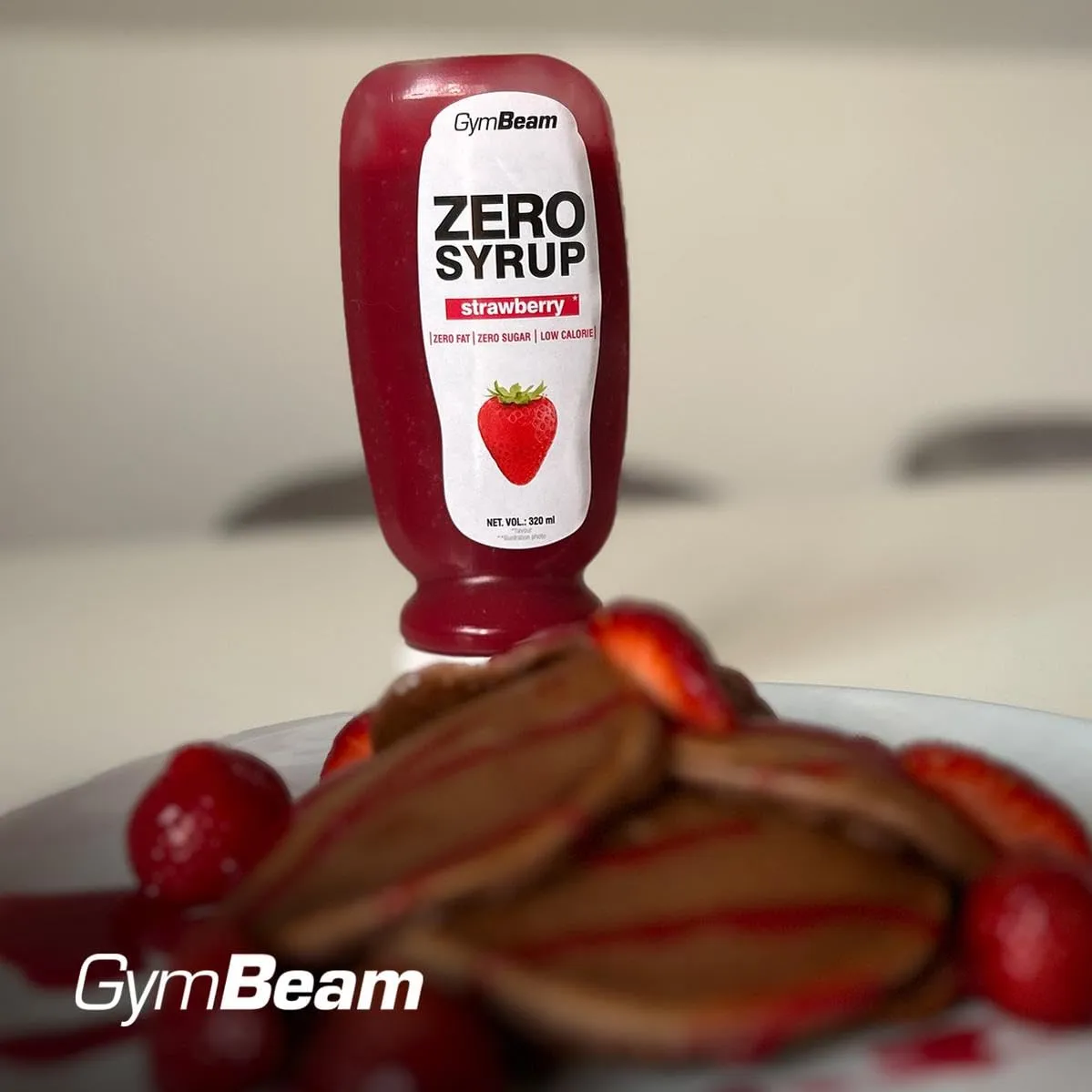 GymBeam Zero Sciroppo Fragola 6x320 ml Senza Zucchero