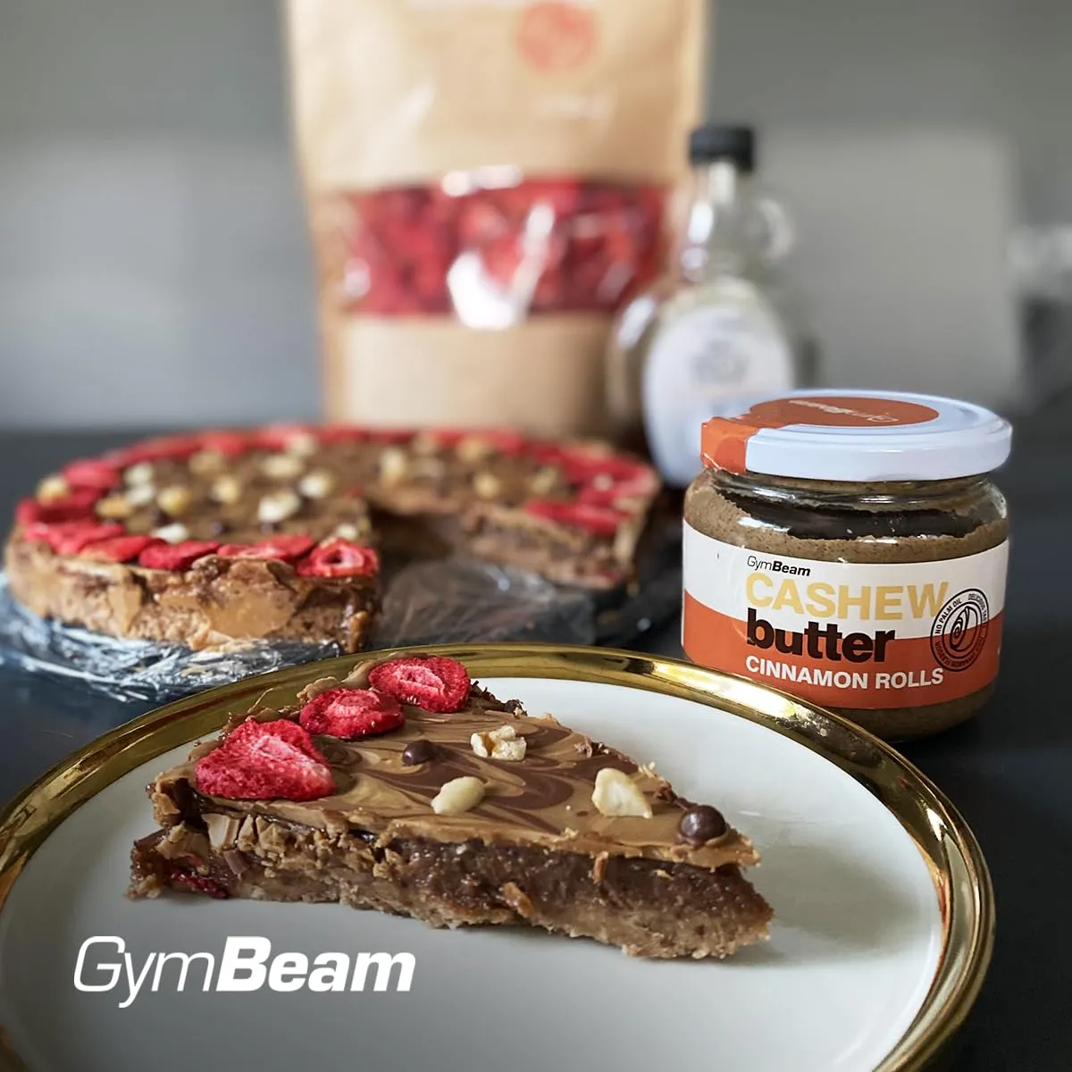 GymBeam Burro Anacardi Cinnamon Rolls 340 g Dolce