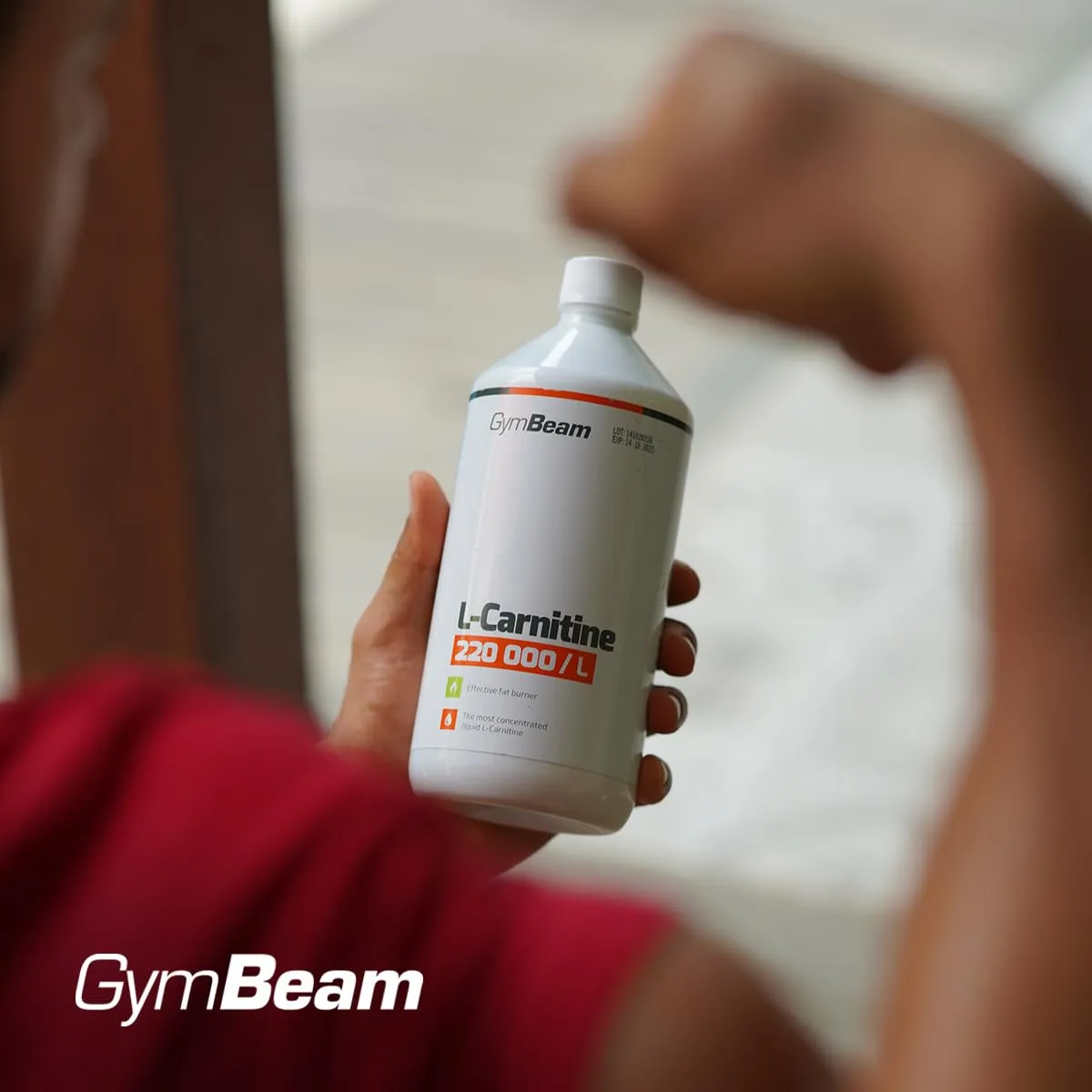 GymBeam L-Carnitina Liquida 1000 ml gusto Arancia