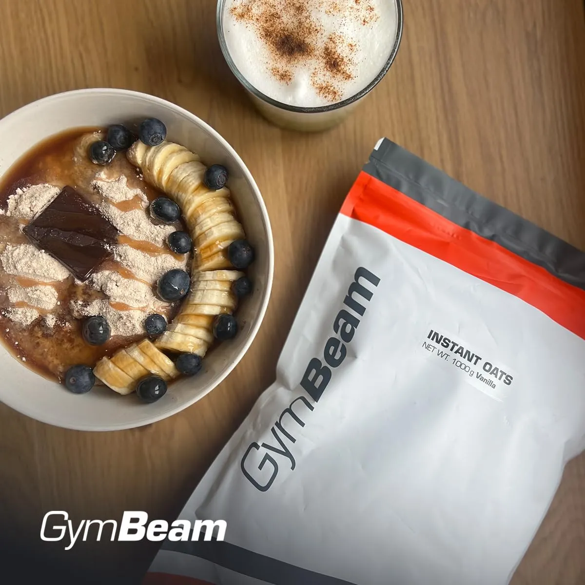 GymBeam Avena Istantanea farina 1000 g chocolate