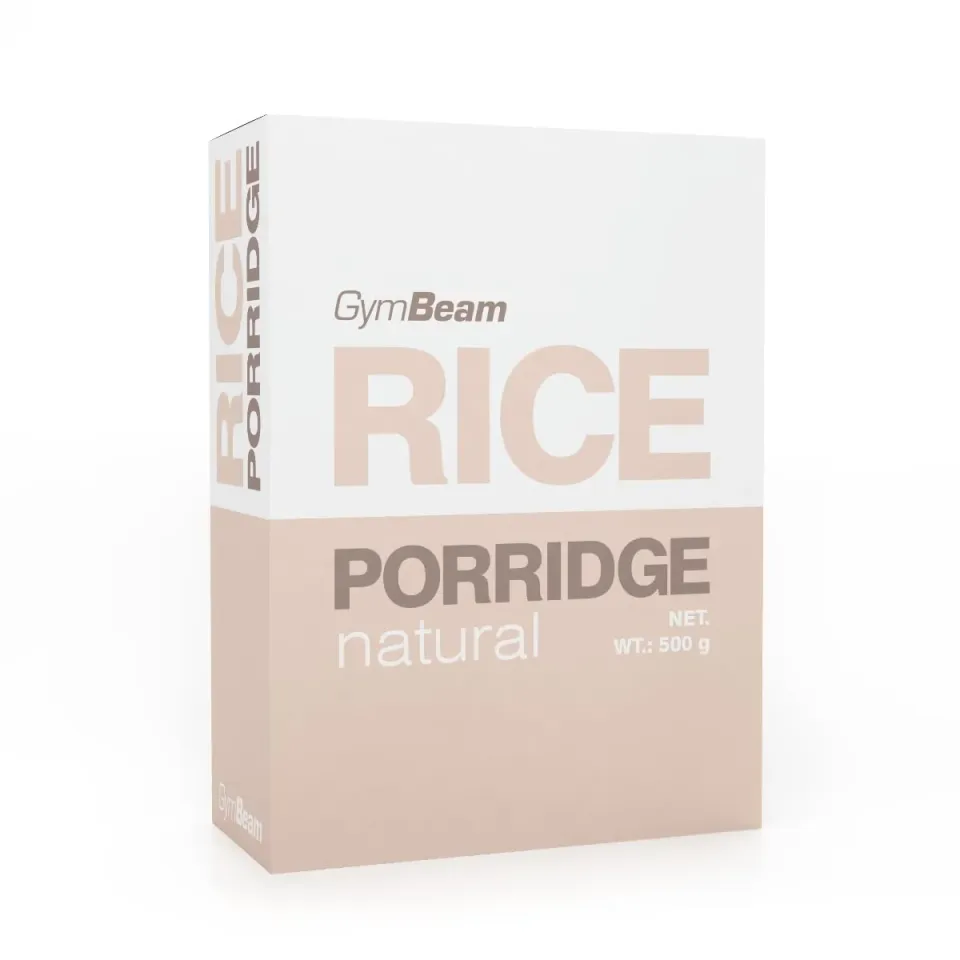 GymBeam Porridge di Riso Natural 500 g Senza Glutine