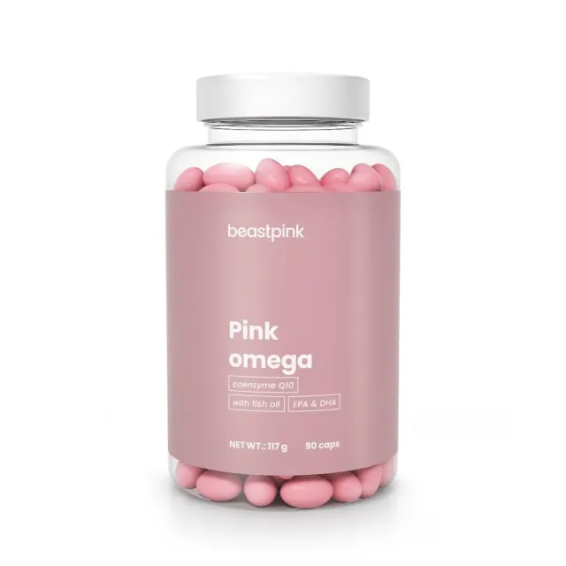 GymBeam Pink Omega 3 capsule donne 90 cps EPA DHA