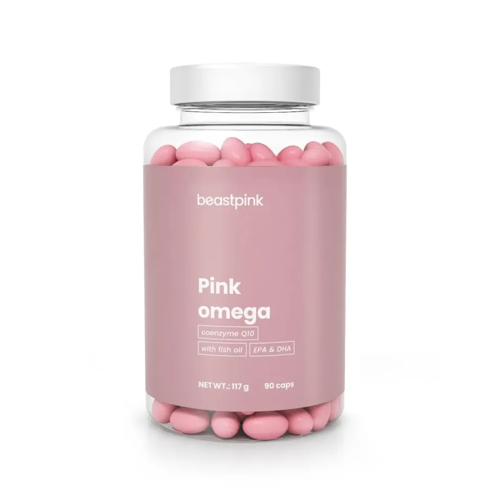 GymBeam Pink Omega 3 capsule donne 90 cps EPA DHA