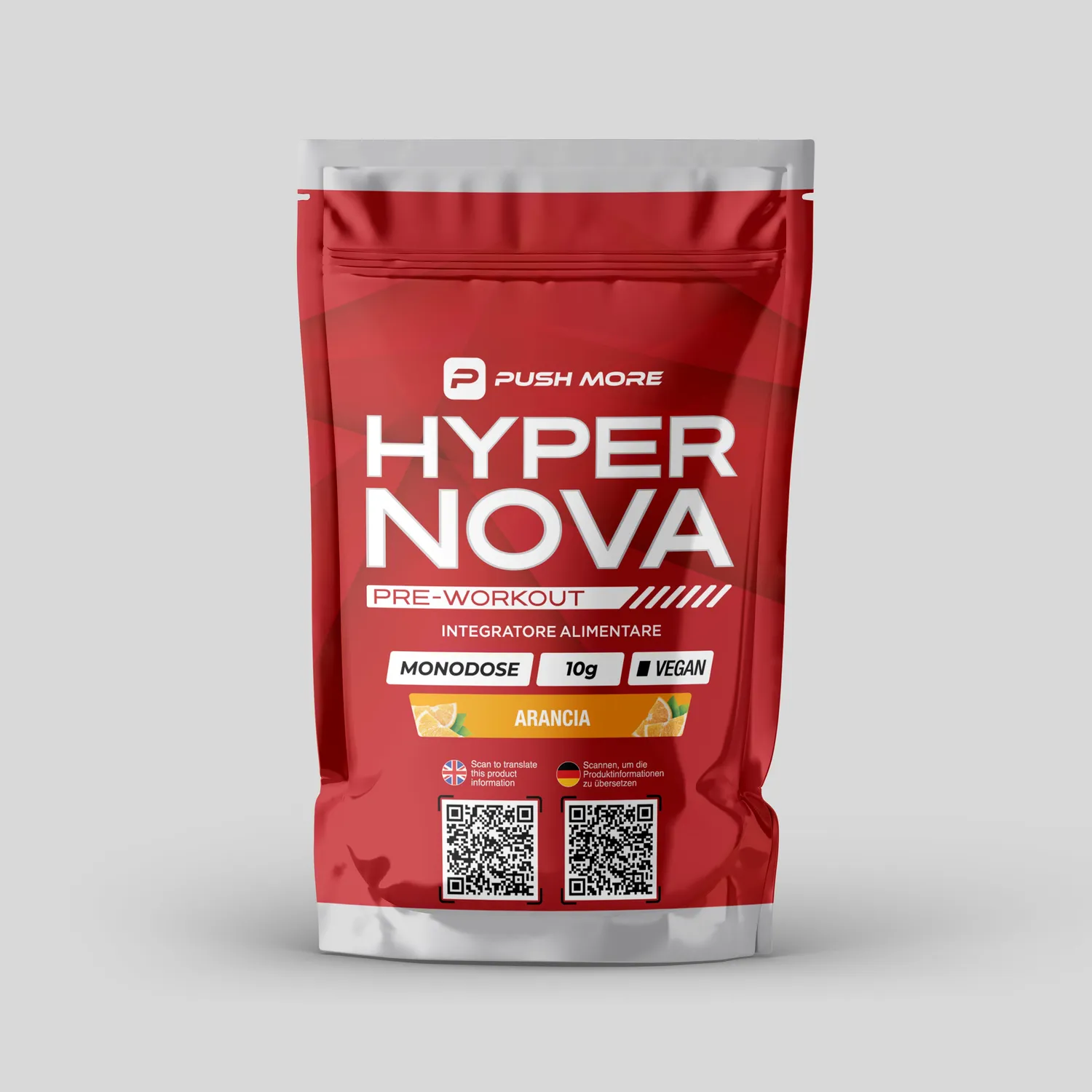 Push More Hyper Nova pre workout tester 10 g caffeina
