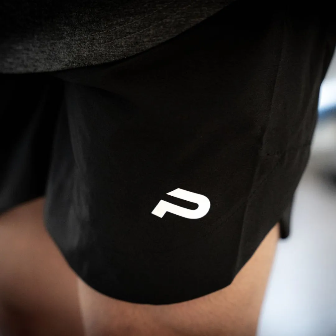 Push More Essential Shorts Sportivi Uomo Neri elasticizzati
