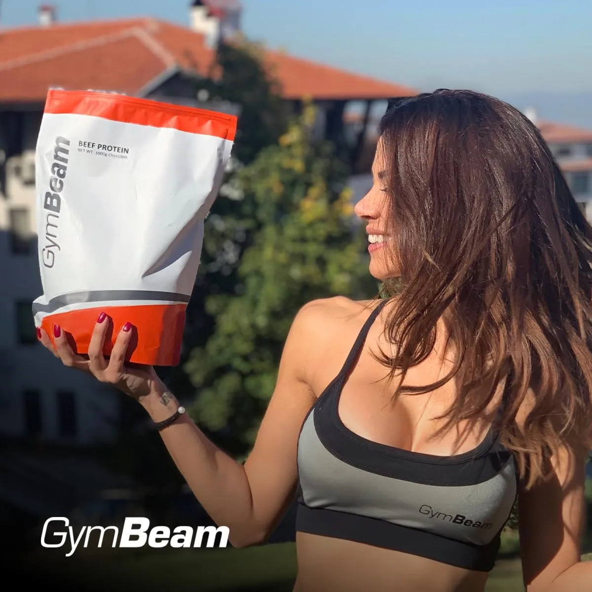 GymBeam Proteine Manzo 1000 g caramello salato