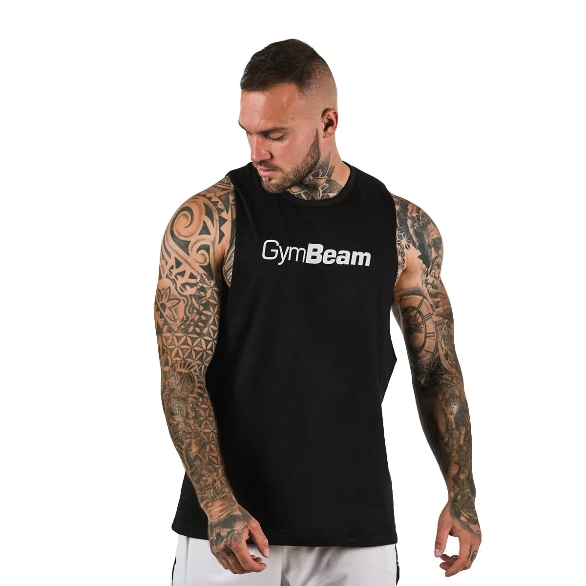 GymBeam Cut Off Canotta Uomo Grigia M