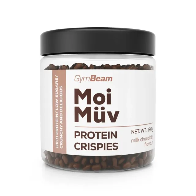 GymBeam MoiMüv Protein Crispies 190g al cioccolato