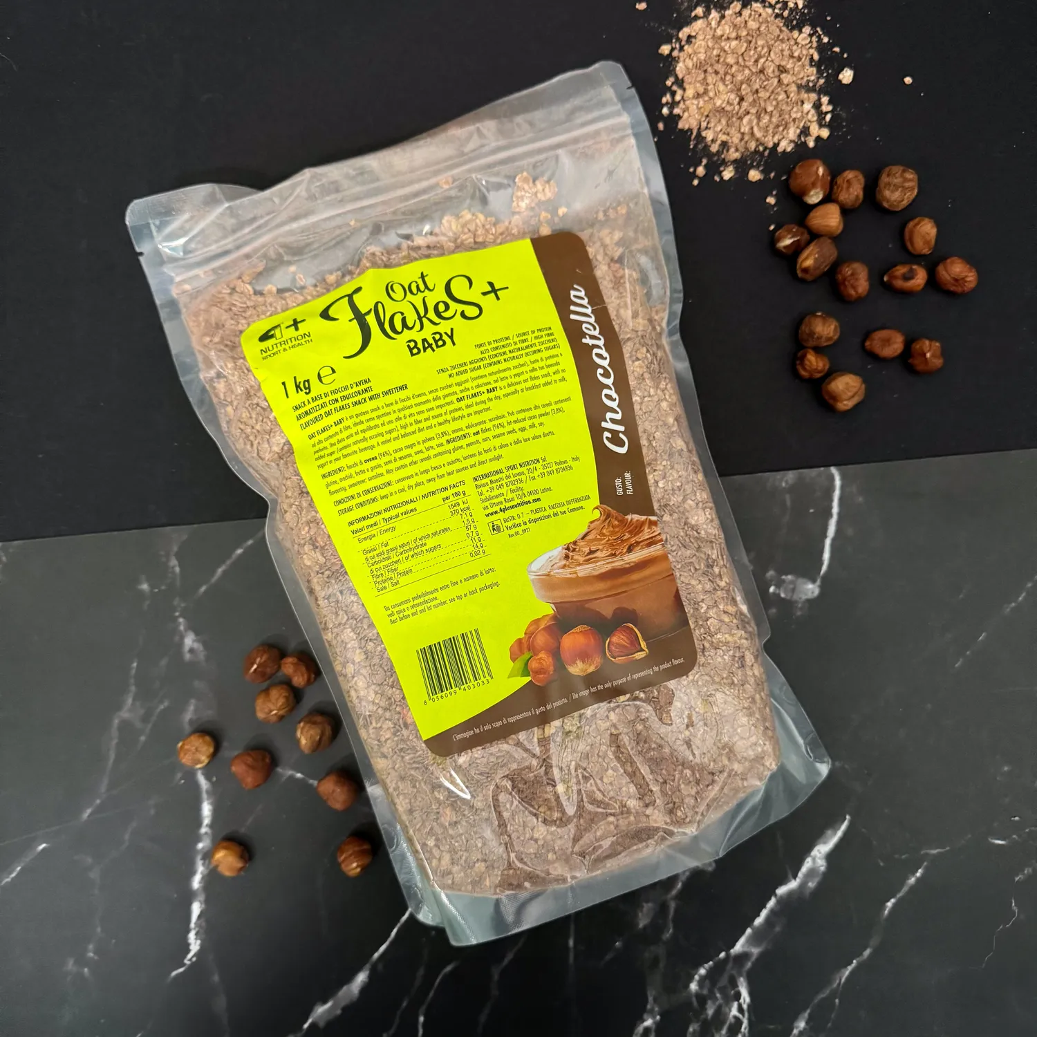 4 Plus Nutrition Oat Flakes+ Baby Fiocchi Avena 1 Kg Cookies