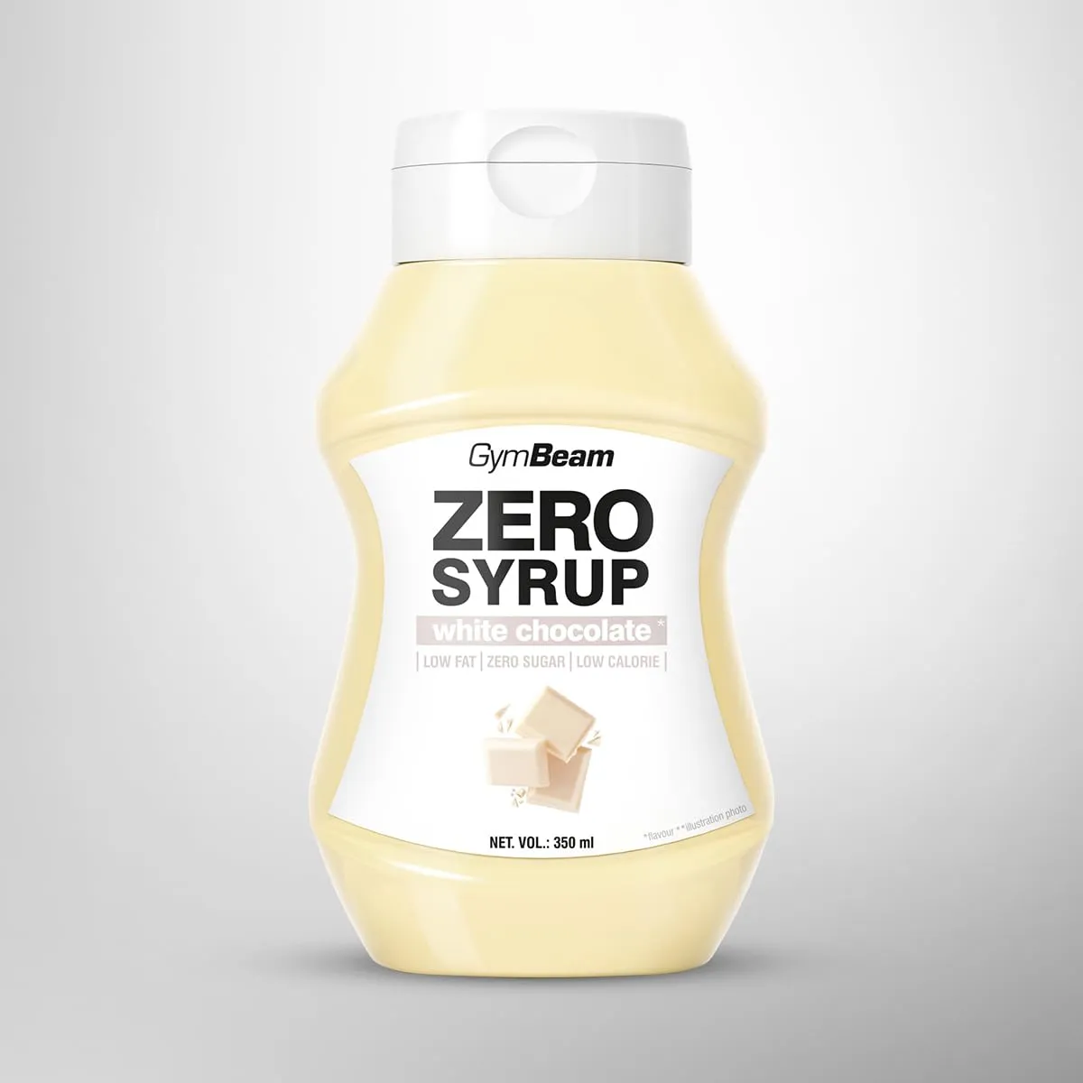 GymBeam Sciroppo Zero white chocolate 350 ml