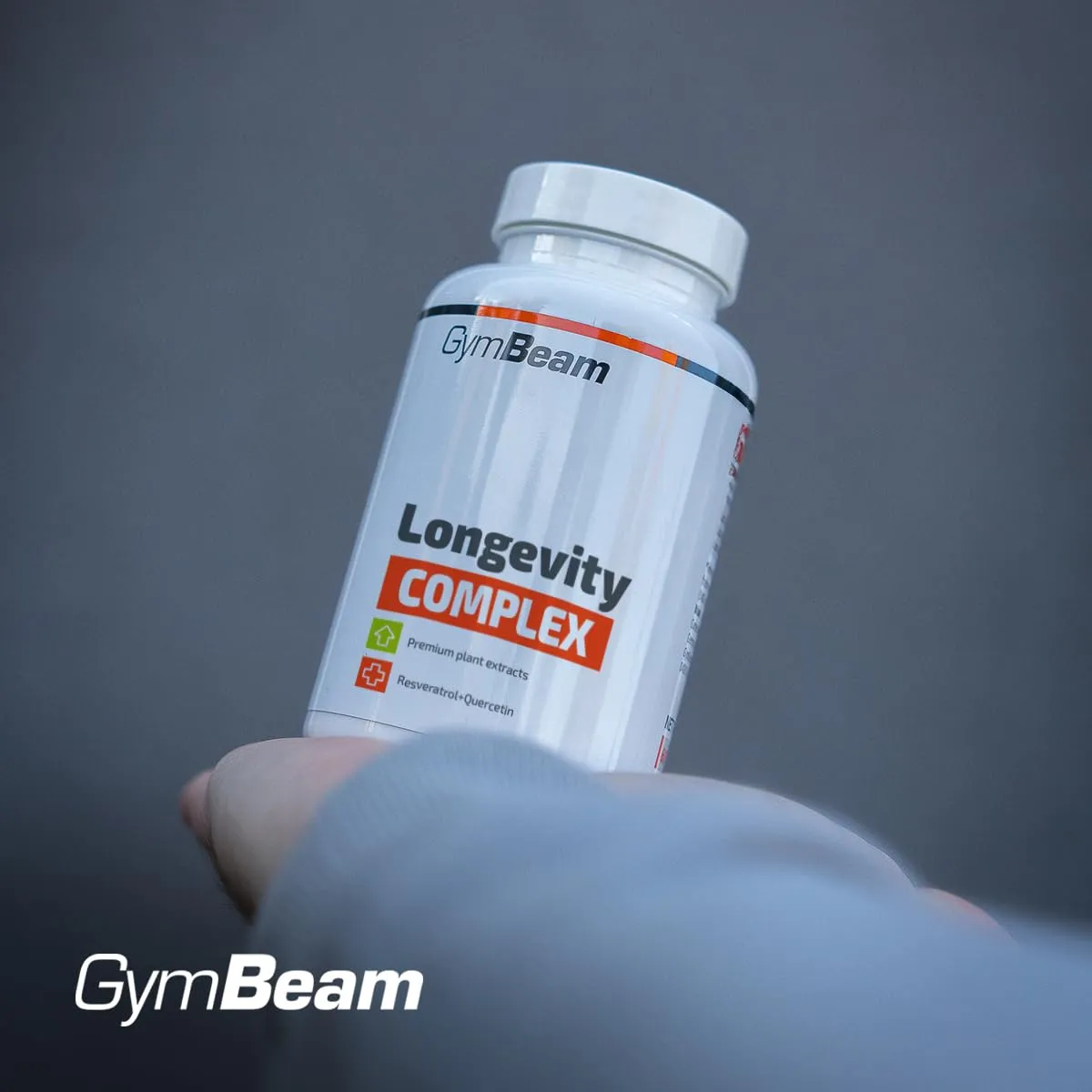 GymBeam Longevity Complex Capsule 90 cps Q10 Resveratrolo