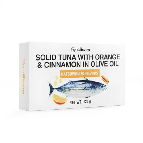 GymBeam Tonno Olio Oliva Arancia Cannella 120 g
