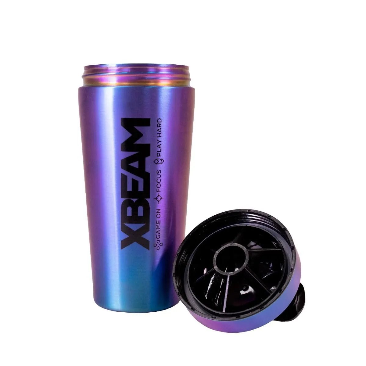 GymBeam HoloShake Steel YBEAM Shaker Acciaio 739 ml