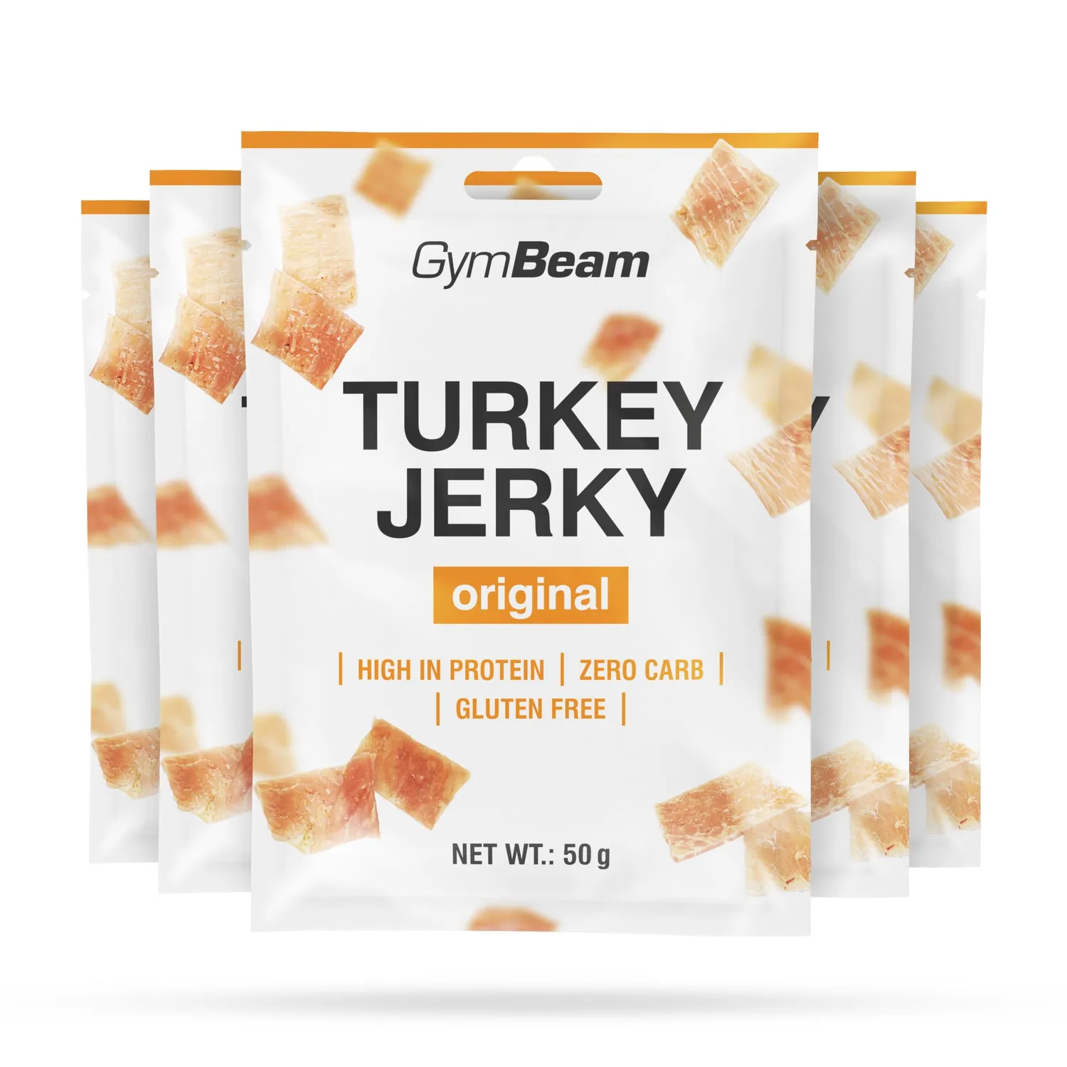 GymBeam Turkey Jerky carne tacchino 50g proteico