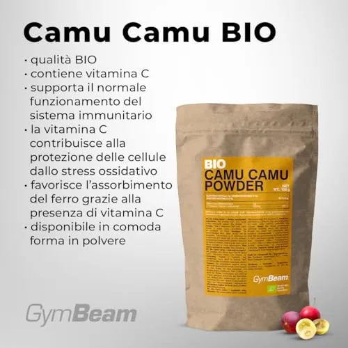 GymBeam Camu Camu BIO polvere 100 g vitamina C