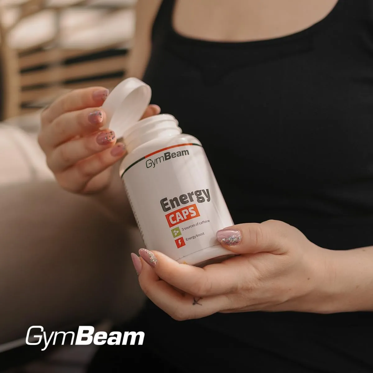 GymBeam Energy CAPS capsule energetiche 60 cps caffeina