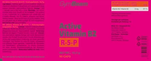 GymBeam Vitamina B2 Attiva R-5-P Integratore Energia