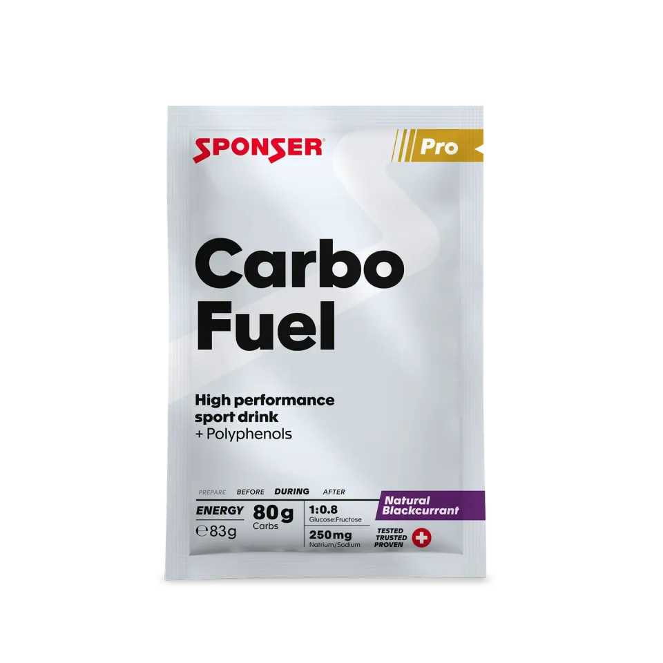 Sponser Carbo Fuel Blackcurrant bevanda 83g bustina