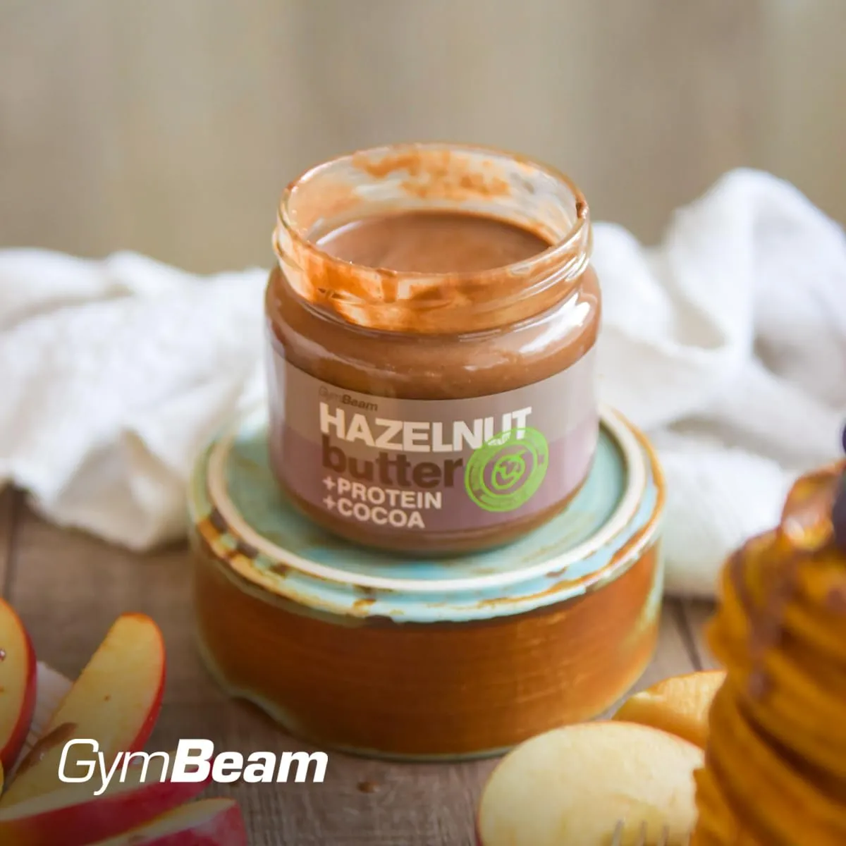 GymBeam Burro Nocciole Proteico 340 g Senza Lattosio