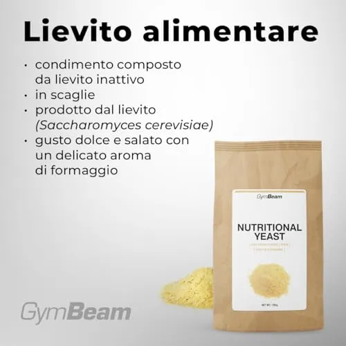 GymBeam Lievito Alimentare Scaglie 150 g Parmigiano Vegano