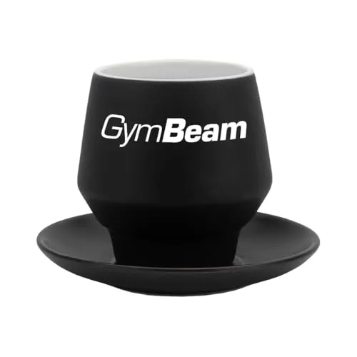 GymBeam tazza ceramica opaca 190 ml con piattino
