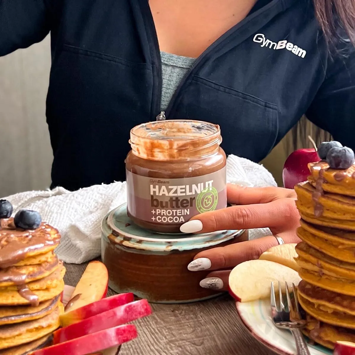 GymBeam Burro Nocciole Proteico 340 g Senza Lattosio