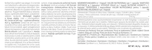 GymBeam Olmo Rosso 4:1 Capsule 60 cps Vegane