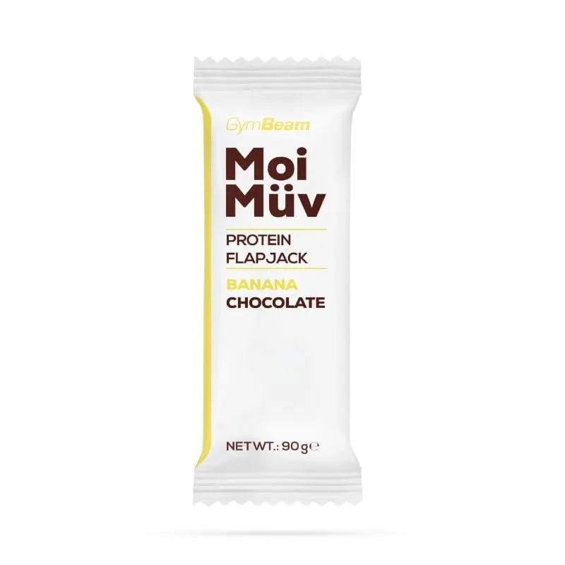 GymBeam MoiMüv Protein Flapjack barrette 12x90g banana 20g proteine