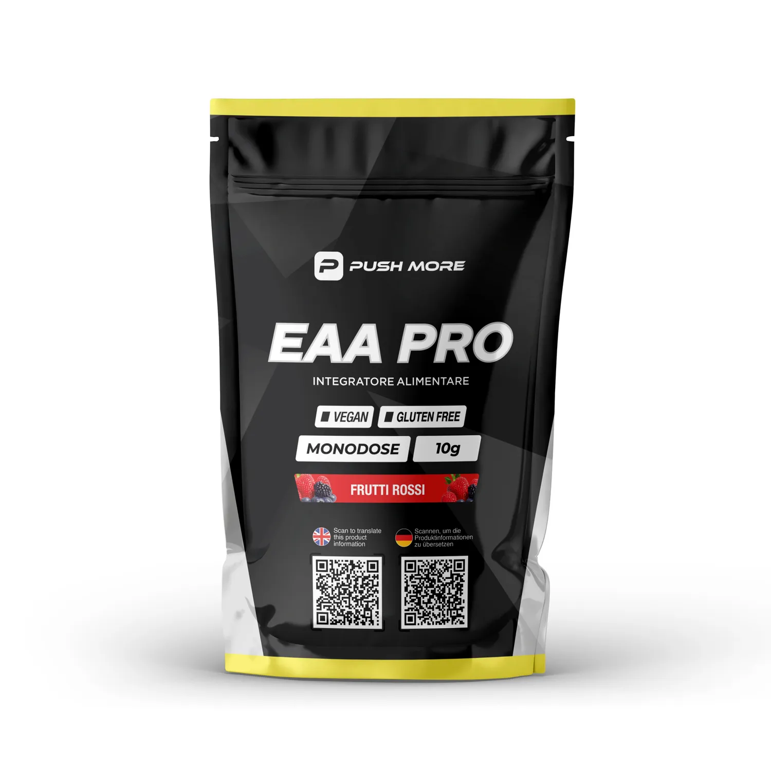 Push More EAA PRO aminoacidi tester 10g arancia vegan