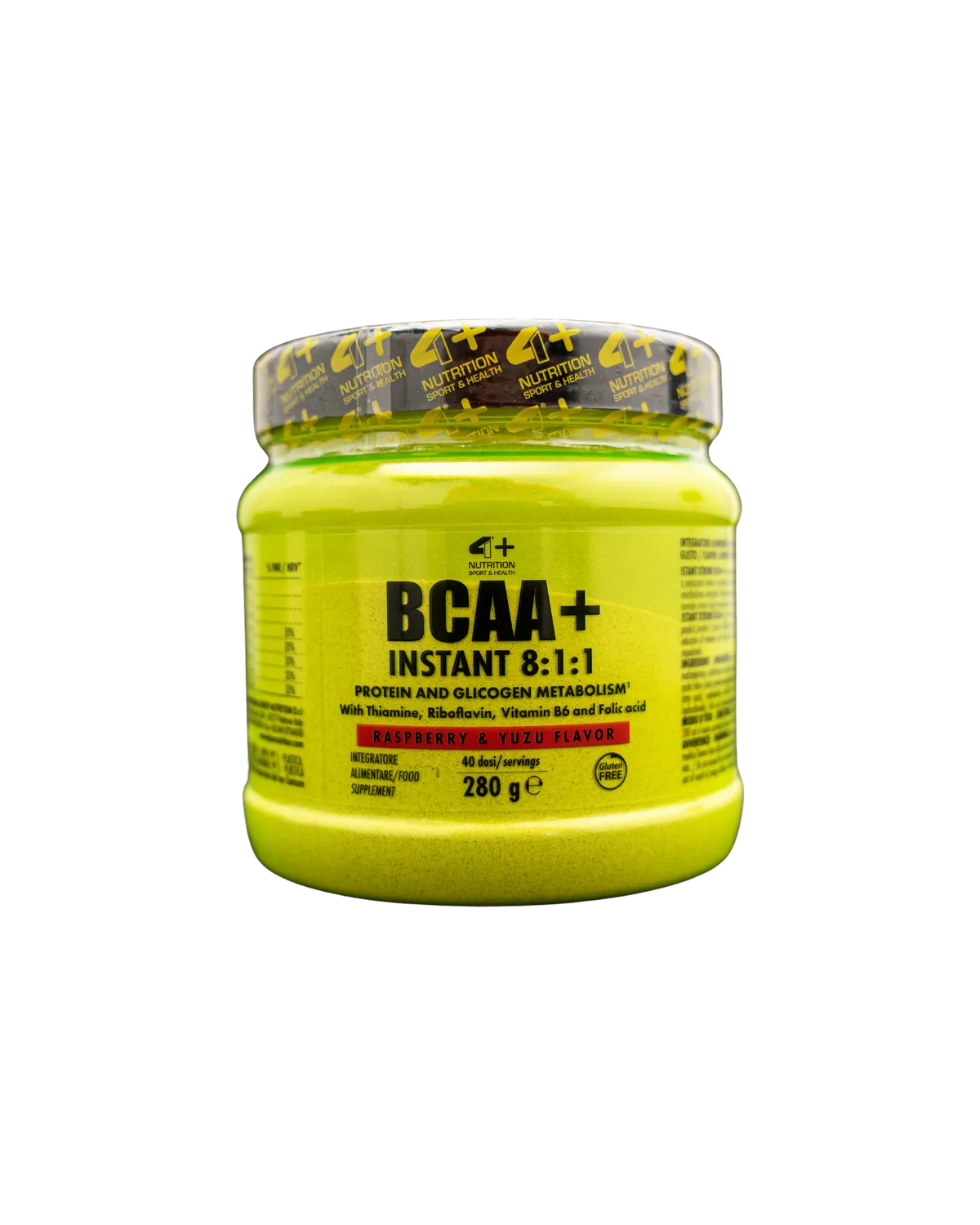 4 Plus Nutrition BCAA+ Instant 8:1:1 aminoacidi 280 g arancia