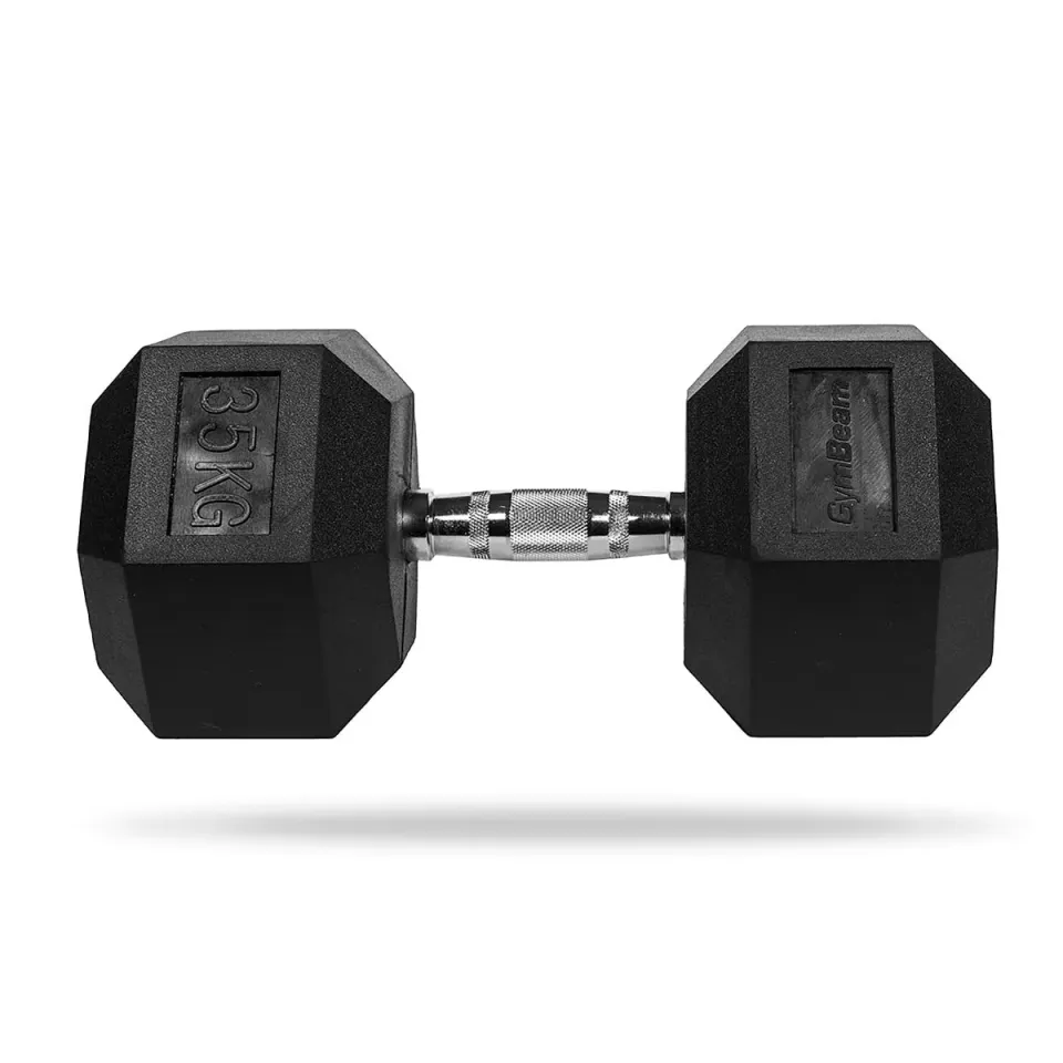 GymBeam Manubrio Esagonale gomma 35 kg forza
