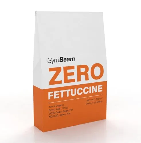 GymBeam Fettuccine Zero BIO pasta konjac 385 g senza glutine