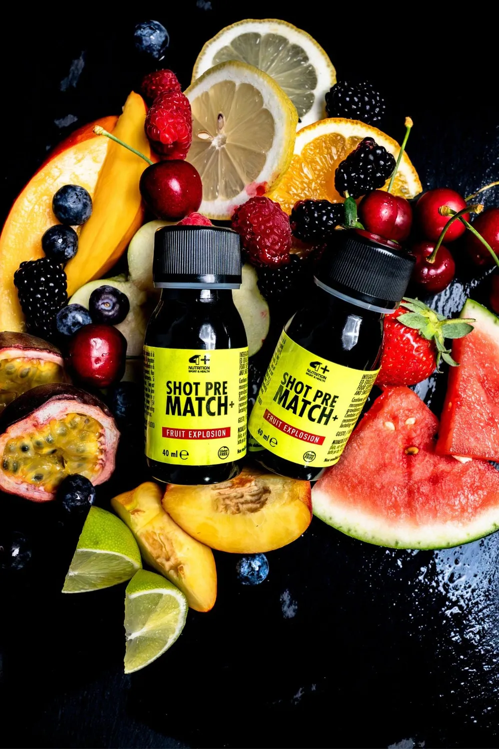 4 Plus Nutrition Shot Pre Match+ shot pre workout box 12 fruit