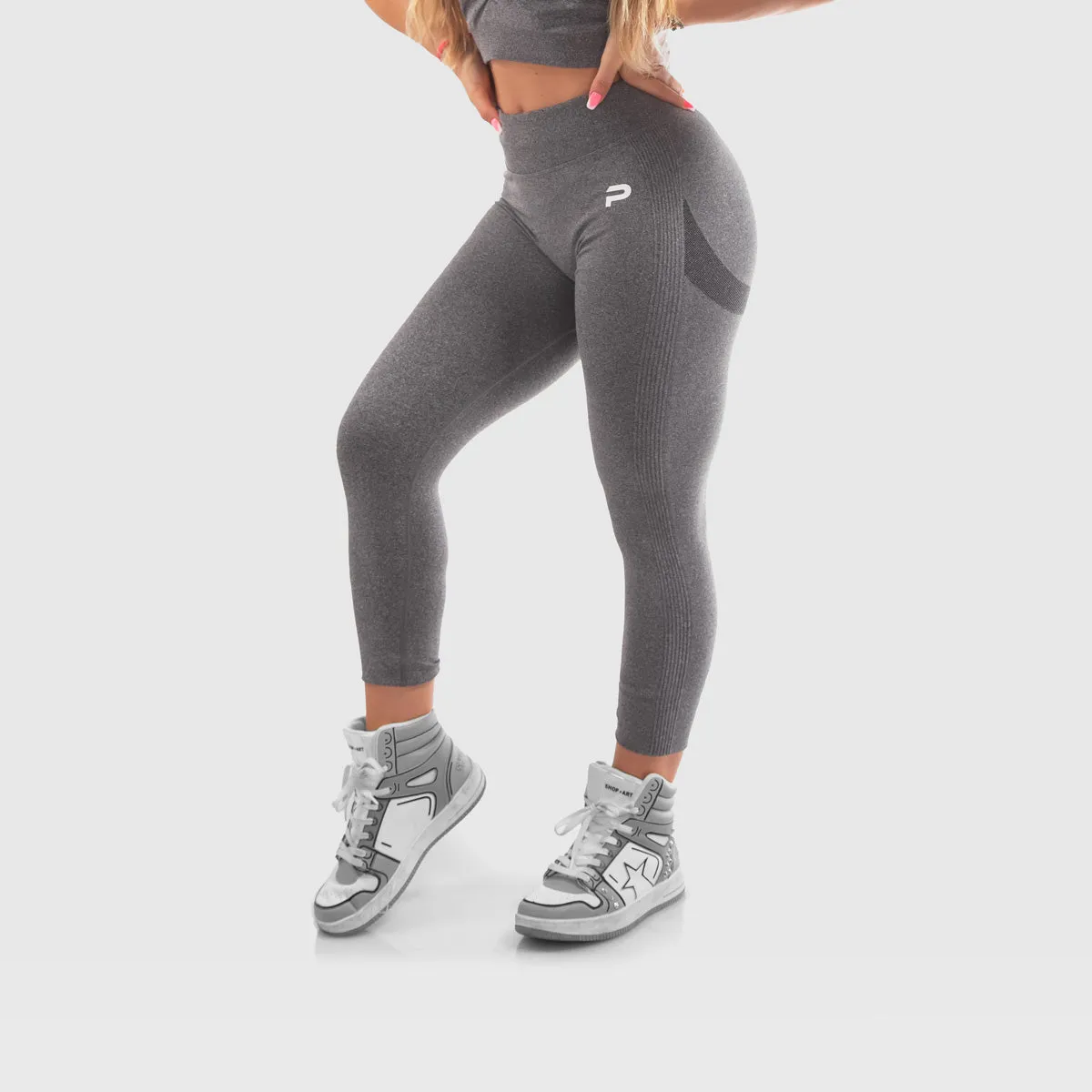 Push More Azura Leggings Sportivi Donna Anguria M Vita Alta