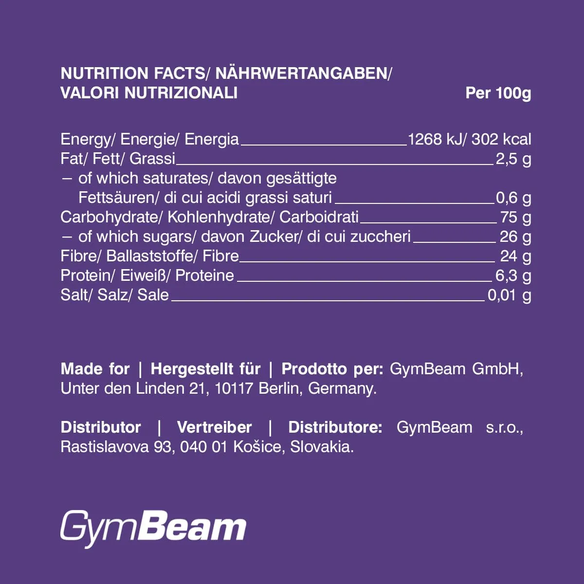 GymBeam Ribes Nero Liofilizzato frutta 100g senza zucchero