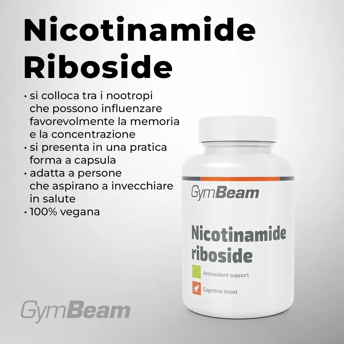 GymBeam Nicotinamide Riboside capsule 60 cps 240 mg vegano