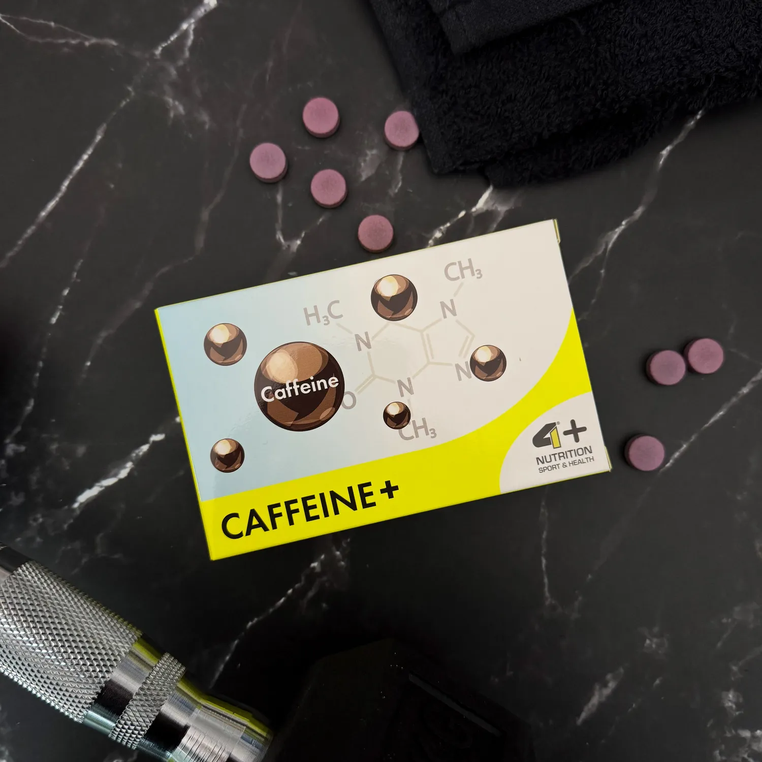 4 Plus Nutrition Caffeine+ pre-workout caffeina 30 compresse