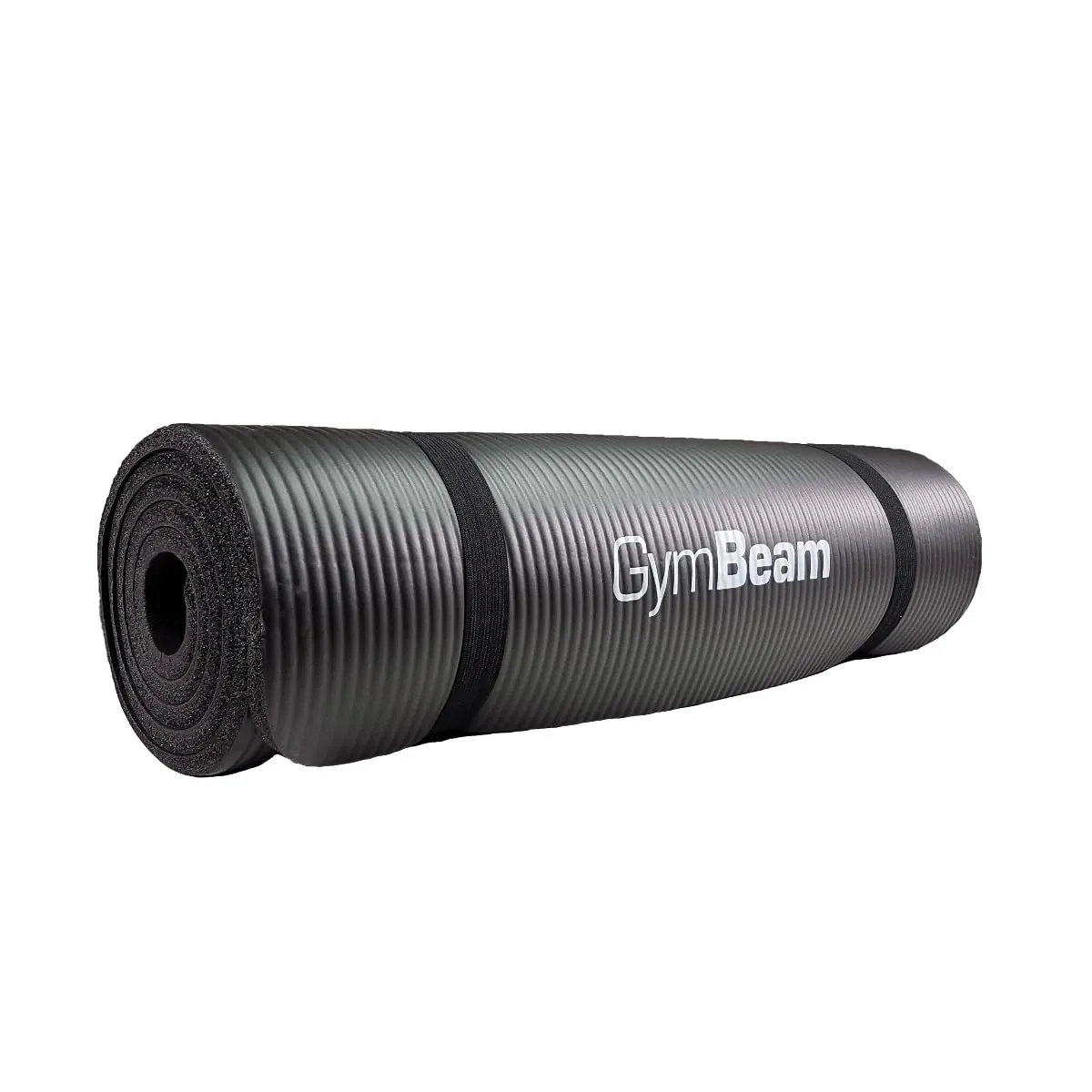 GymBeam Tappetino Yoga Antiscivolo Nero 180x61x1 cm PVC
