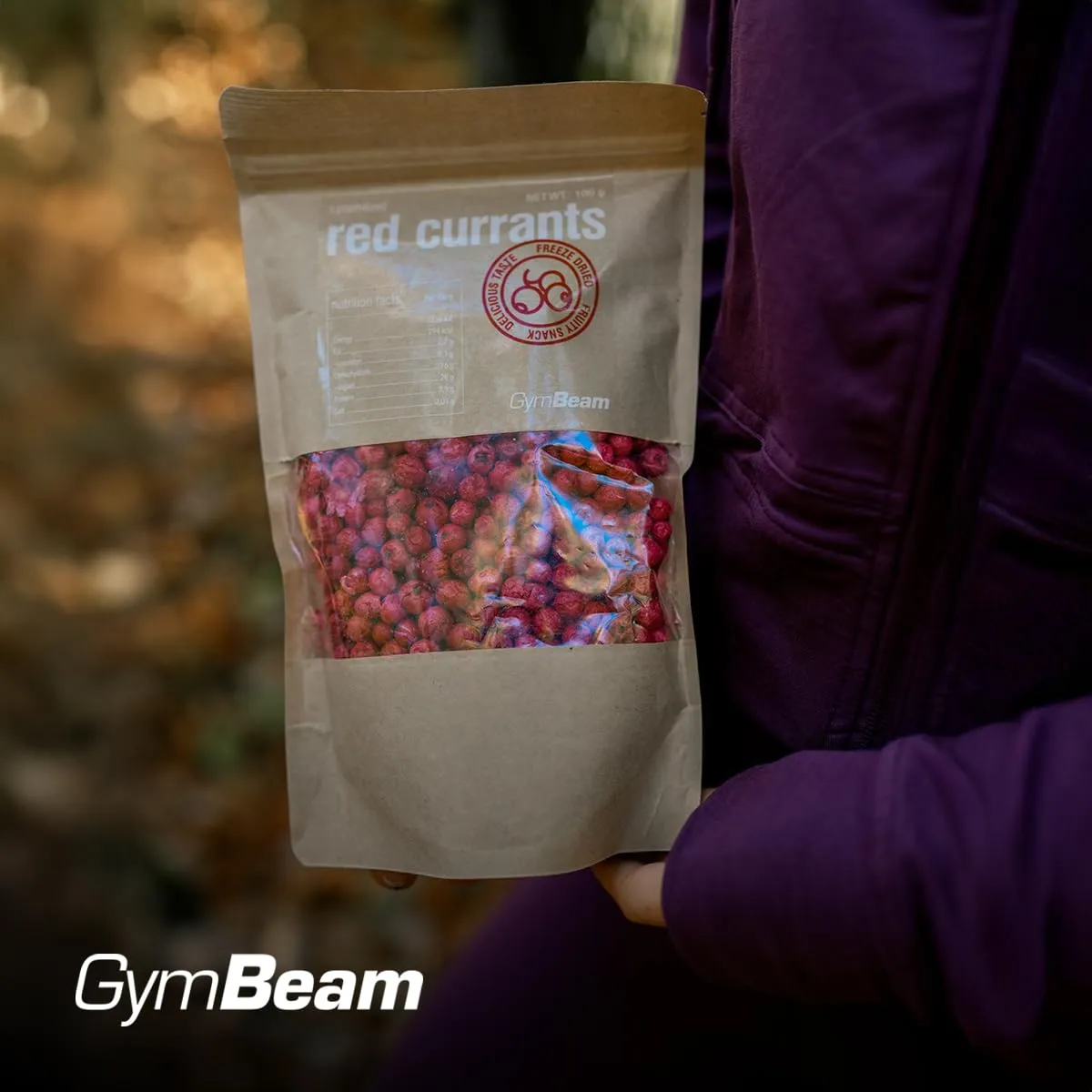 GymBeam Ribes Rosso Liofilizzato 100g senza zuccheri