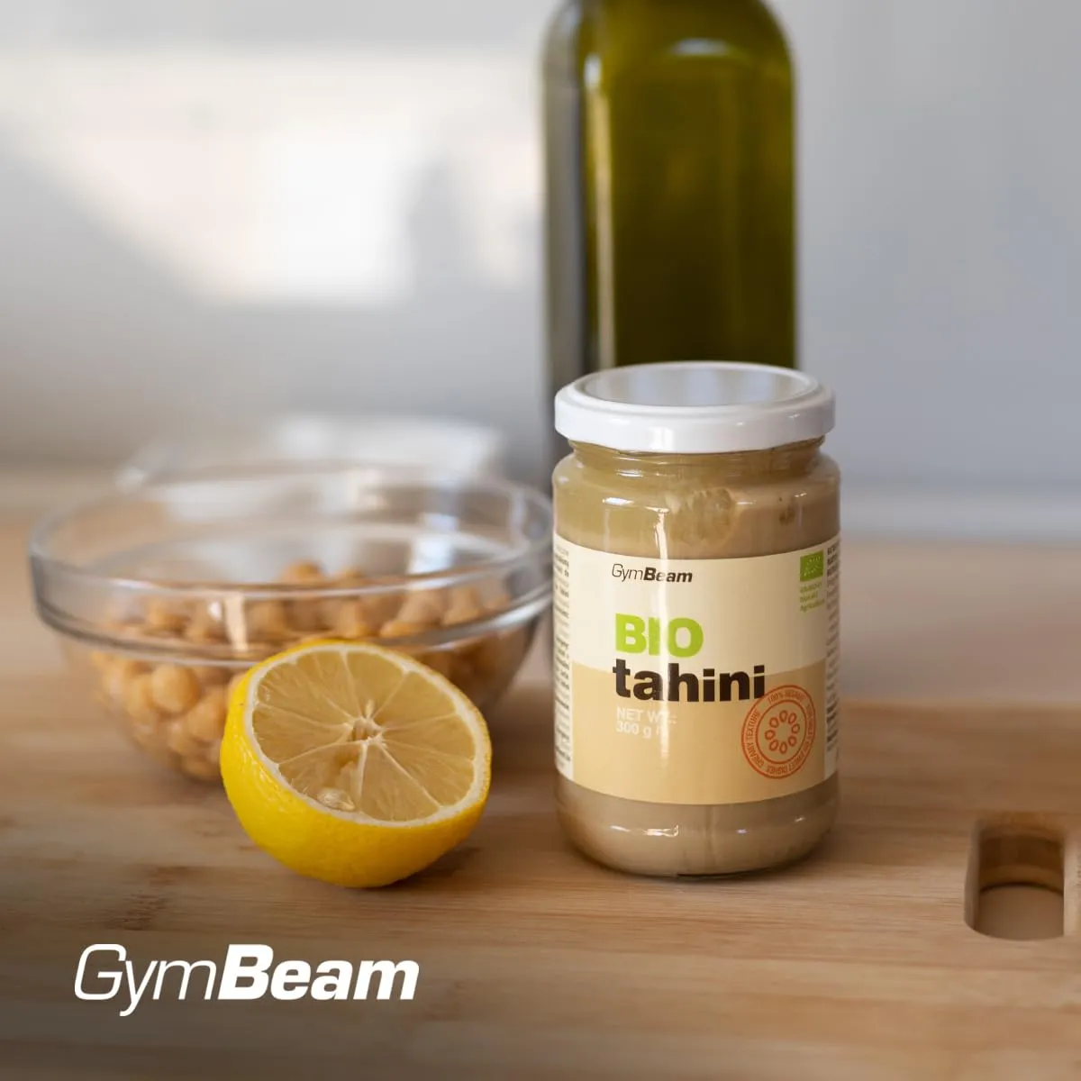 GymBeam Tahini BIO crema sesamo 300 g low-carb