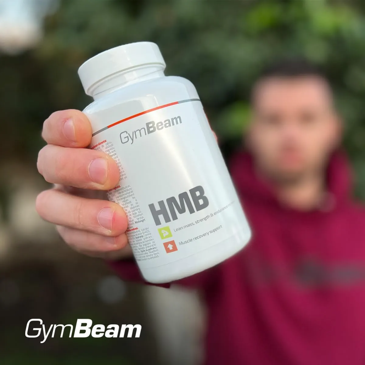 GymBeam HMB Integratore Massa Muscolare Compresse Leucina