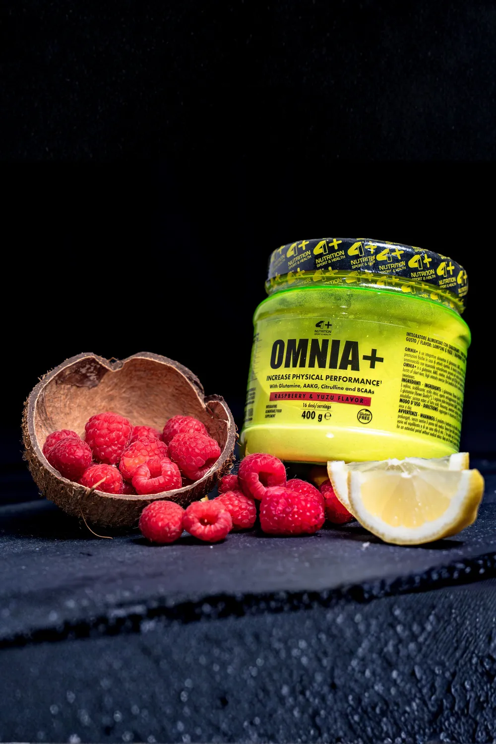 4 Plus Nutrition Omnia+ integratore 400 g Citrus Fruits con creatina